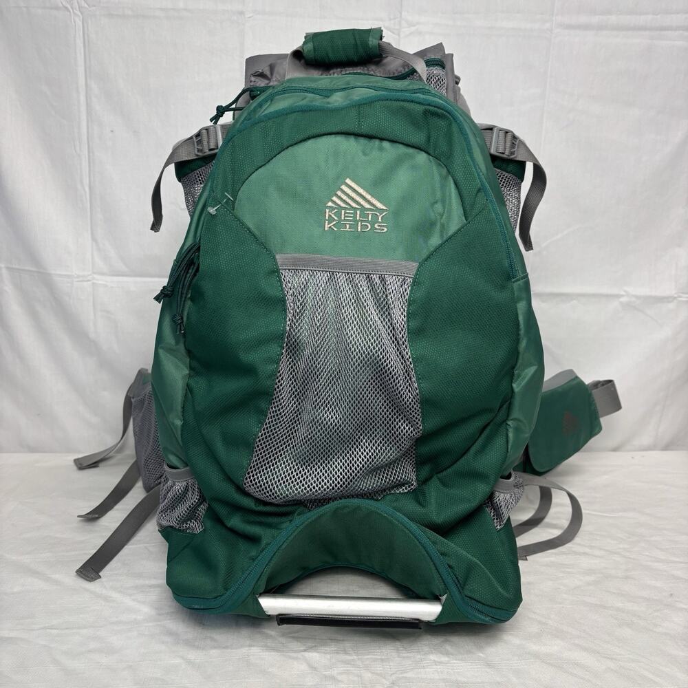 Kelty Kids Transit 3.0 Child Carrier Backpack Hiking in Green and Grey MOMCORE